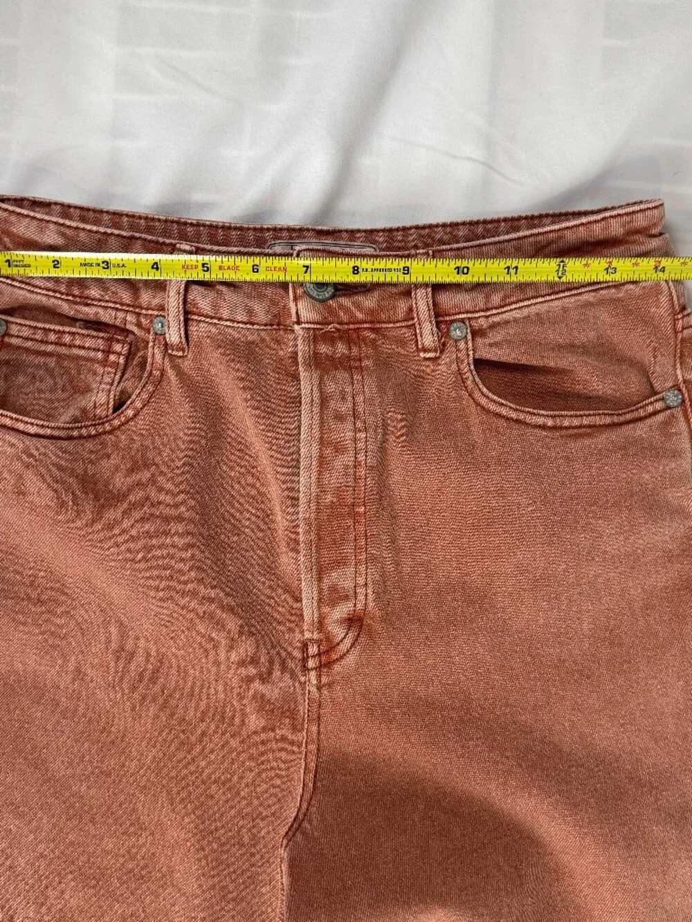 Free People High Rise Wide Leg Cropped Denim Size 29